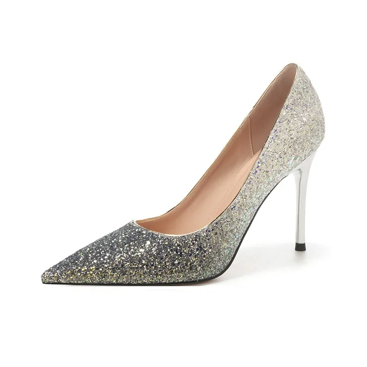 QITUMAUL Slim Heel High Heels Women's-0