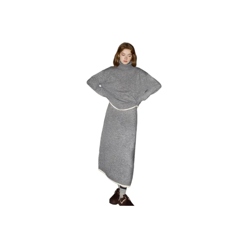 KUHNMARVIN Skirt Pullover Women's Gray-0