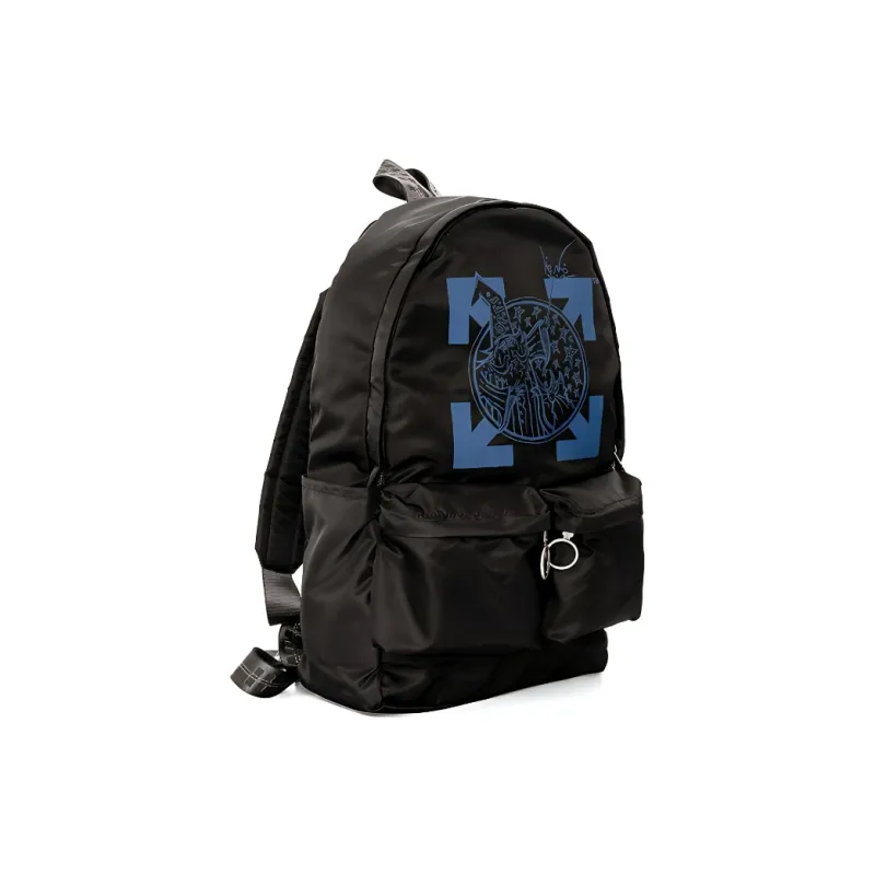 OFF-WHITE Canvas Backpack Regular Men's Black-1