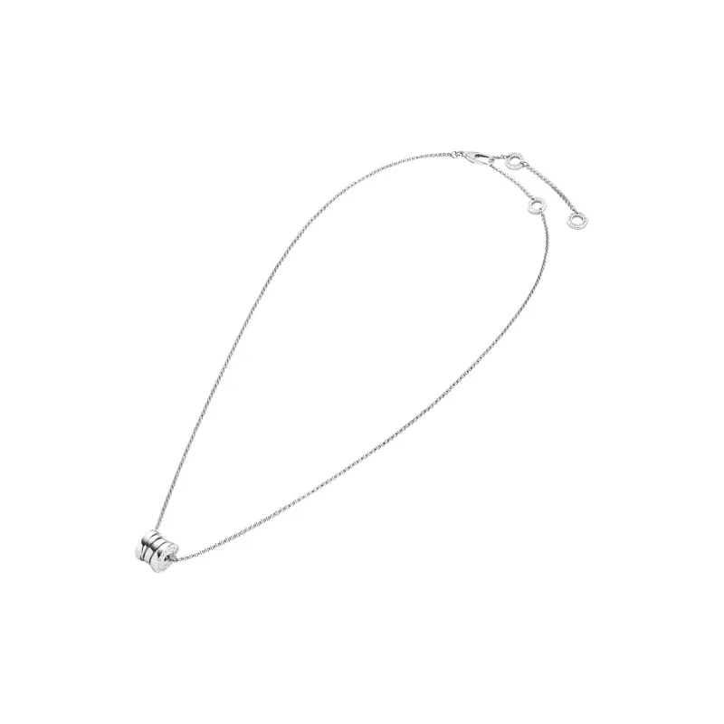 BVLGARI B.Zero1 Series 18K White Gold Necklaces Unisex-1