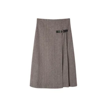 EICHITOO Casual Long Skirt Women's Khaki