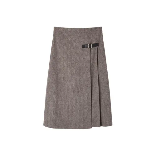 EICHITOO Casual Long Skirt Women's Khaki
