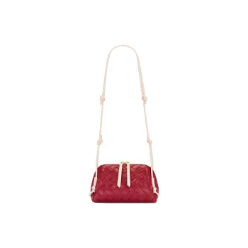 Bottega Veneta Concert Cow Leather Shoulder Bag Kids' Rose Red