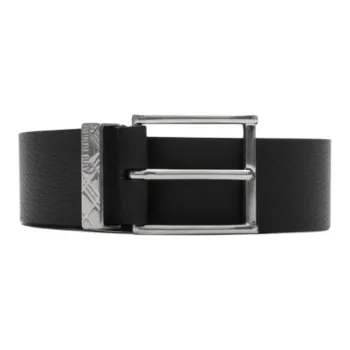 Burberry Engraved check Leather Belt