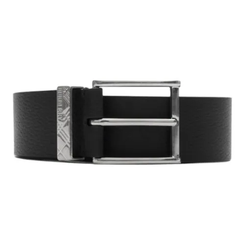 Burberry Engraved check Leather Belt