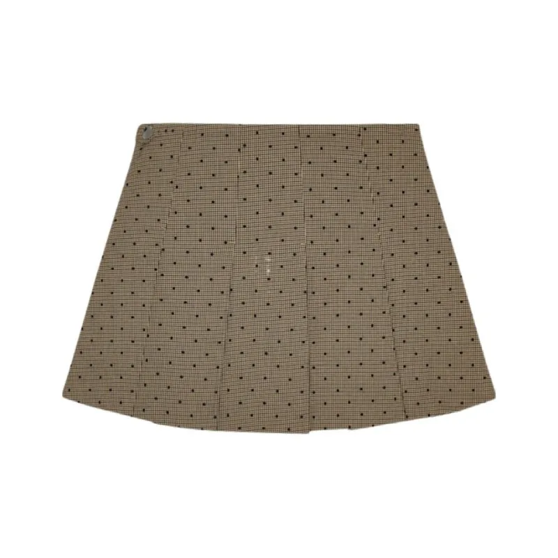 GANNI Check print Mini Skirt-0