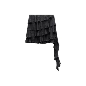 ZARA New Year Casual Short Skirts Women's Dark Gray
