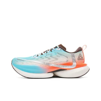 PEAK Cushioning Rebound Abrasion Resistant Slip Resistant Low Top Running Shoes Men's Colorful Blue Orange