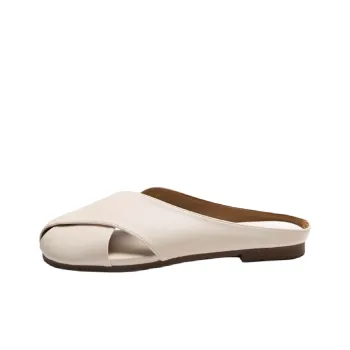 Lanza Rubber Sole Stitching Closed Toe Slippers Women's