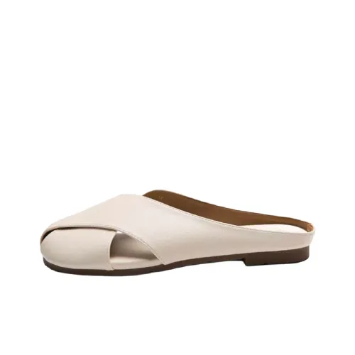 Lanza Rubber Sole Stitching Closed Toe Slippers Women's