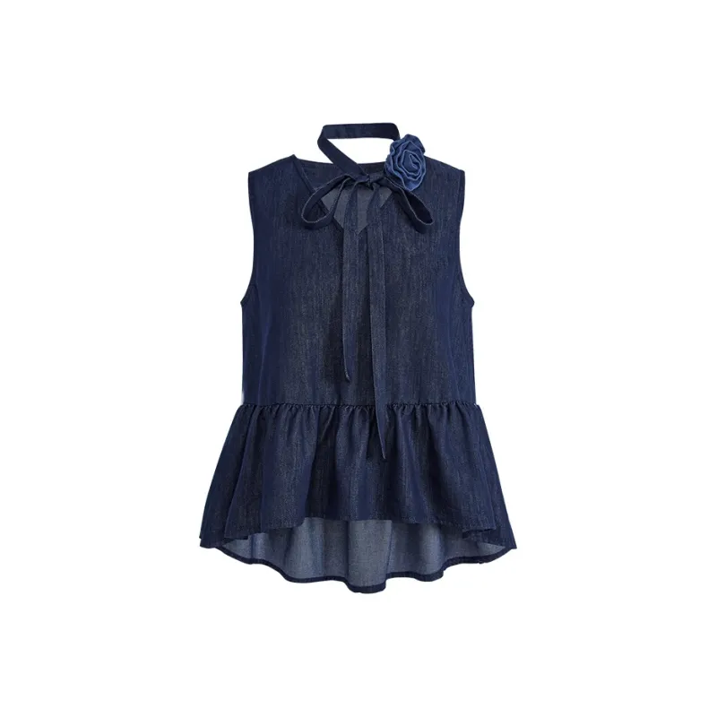 KUOSE Tank Tops Women's Dark Blue-0