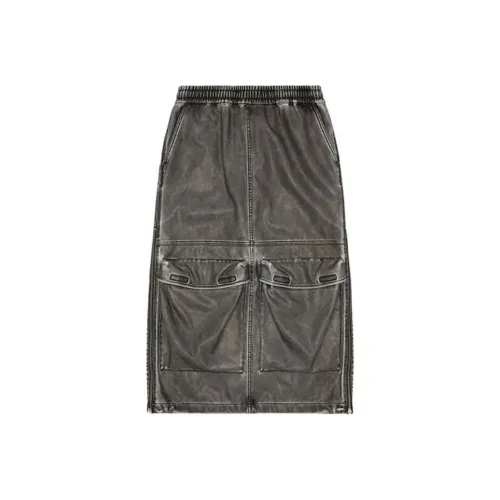 DIESEL O Dyssey P1 Denim Midi Skirt