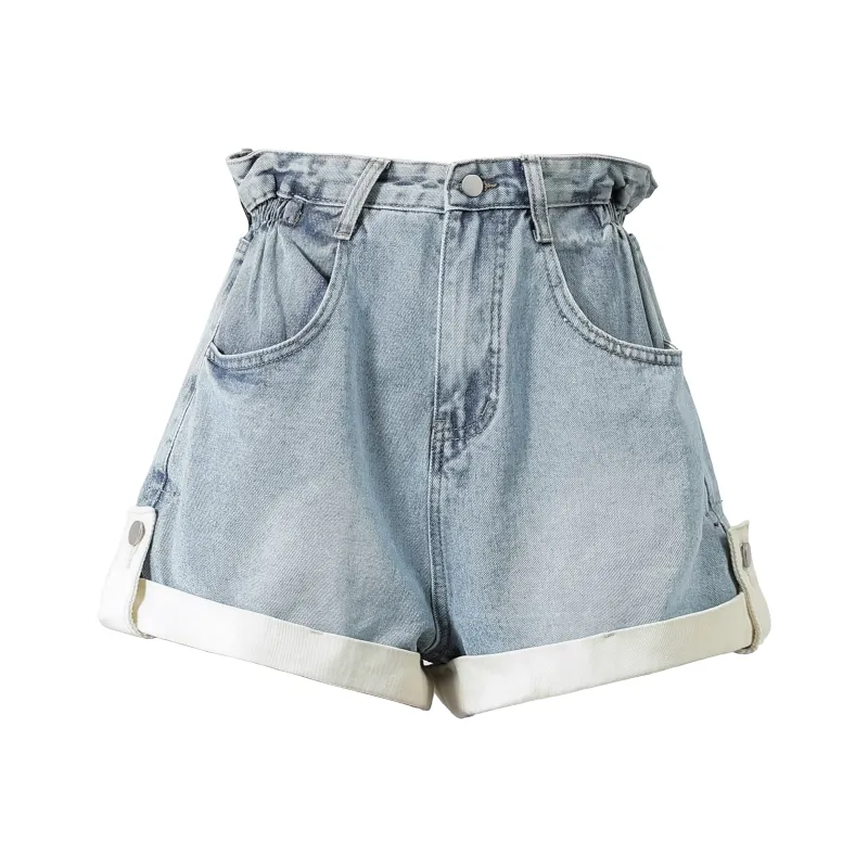 Silly Denim Shorts Women's Blue-0