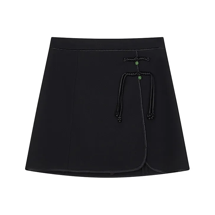 Teenie Weenie Casual Short Skirts Women's Black-0