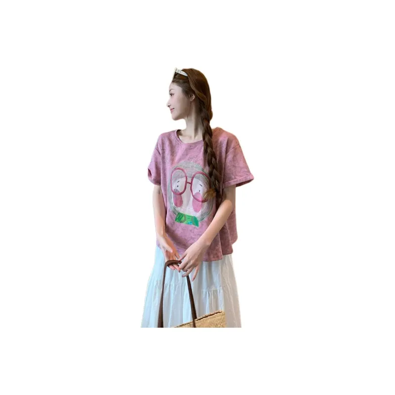 Mu Xiao Xin Set in Sleeve T Shirt Women's-0