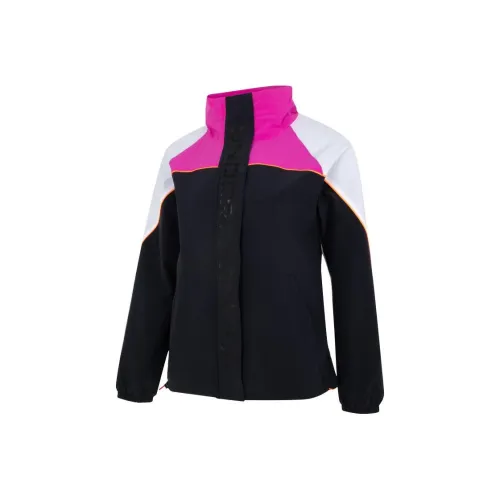 Under Armour Retro Stand Collar Jackets Coat Women's Black