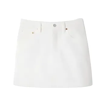GUCCI Denim Short Skirts Women's White