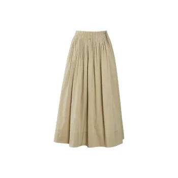 TAMMY TANGS Casual Long Skirts Women's Khaki