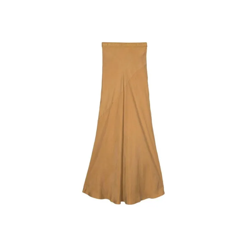 RODEBJER Casual Long Skirts Women's Yellow-0