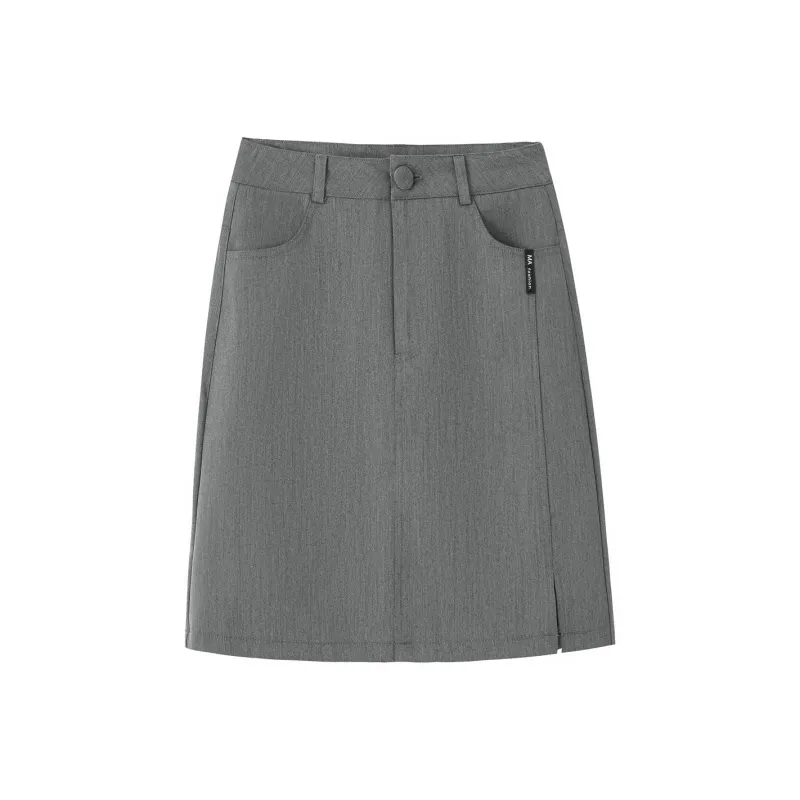 0571 Family Casual Short Skirts Women's Gray-0