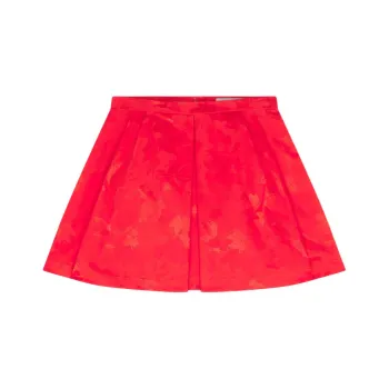 Maison Kitsune FW24 Casual Short Skirts Women's Wild Strawberry