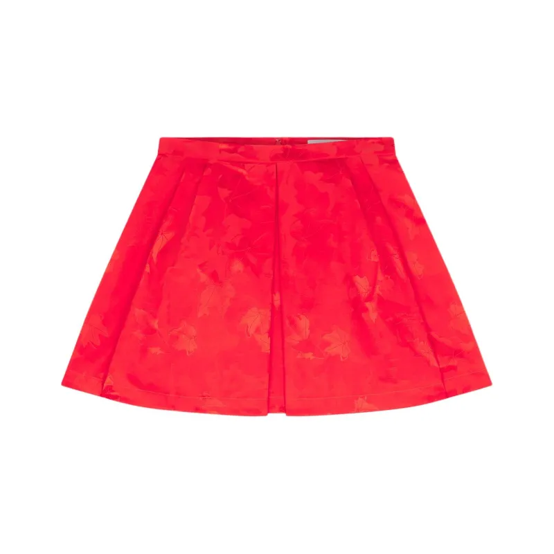 Maison Kitsune FW24 Casual Short Skirts Women's Wild Strawberry-0