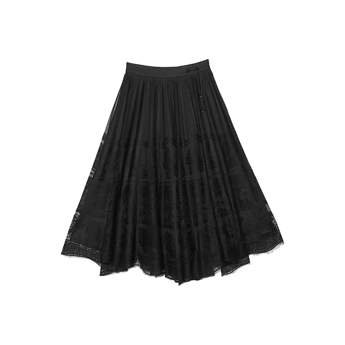 ROSESTUDIOBYGUOPEI Casual Long Skirts Women's-2