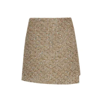 BESIONIA FW24 Casual Short Skirts Women's Gold