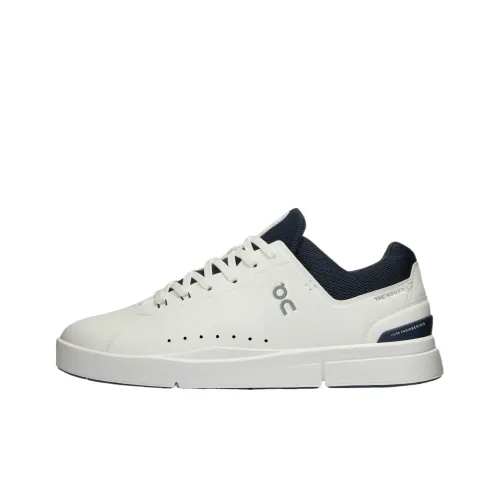 On The Roger Advantage Waterproof Abrasion Resistant Lightweight Low Top Skateboard Shoes Men's White