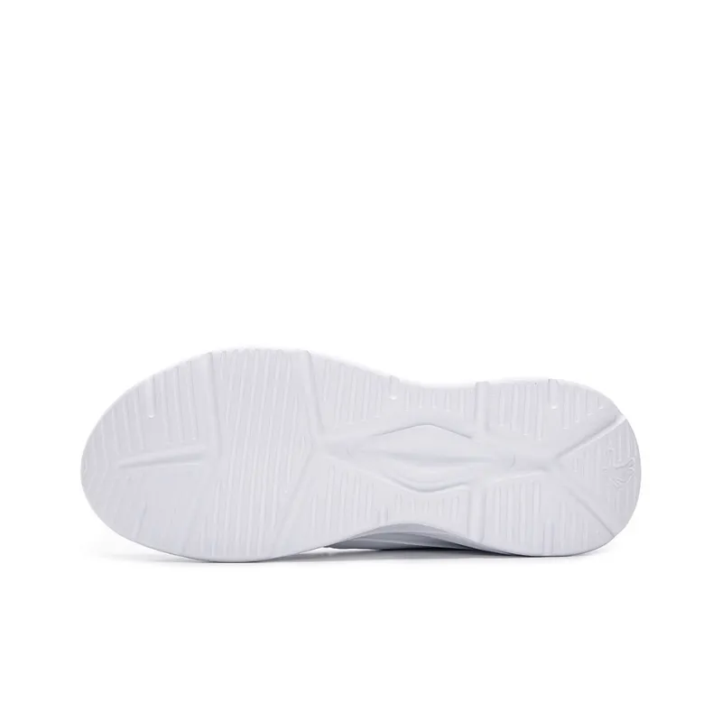 QIAODAN Anti Slip Wear Resistant Low Top Casual Shoes Men's White Yellow-4