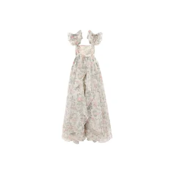 Selkie Collection FW23 Evening Dress Women's Light Apricot