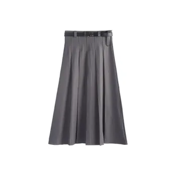 UTHA Casual Long Skirts Women's Gray