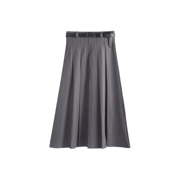 UTHA Casual Long Skirt Women's Gray-0