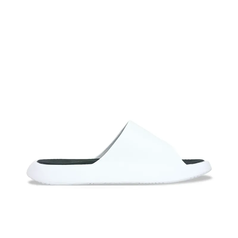 PEAK Tai Ji1.0 Quiet Slip Resistant Abrasion Resistant Slide Slippers Men's Large White Black Green-1