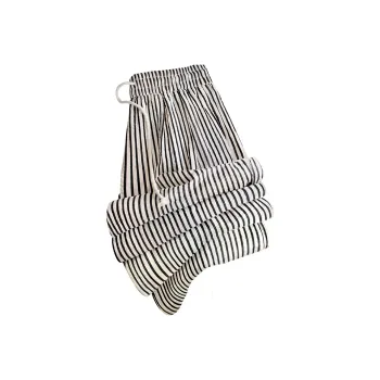 Cypress House Casual Pants Women's Beige With Black Stripes