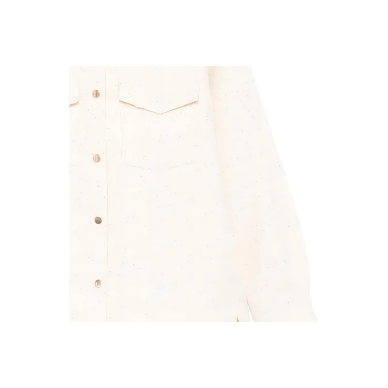 MC2 Saint Barth Wooly Tweed Sequinned Chantel Jacket-2