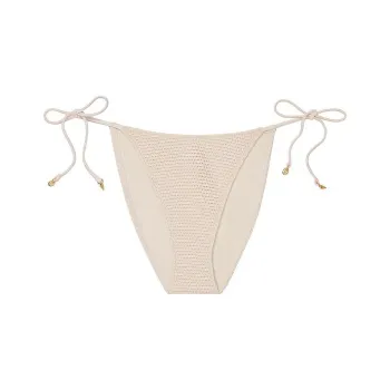 Victoria's Secret PINK Crochet String Bikini Bottom / N Bikini Women's Ecru