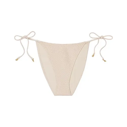 Victoria's Secret PINK Crochet String Bikini Bottom / N Bikini Women's Ecru