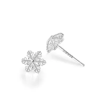Silver 999 Fine Silver Stud Earrings Women's