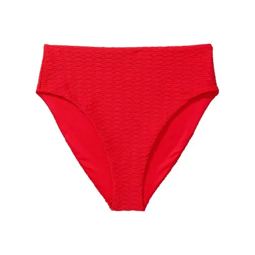 Victoria's Secret PINK Mix & Match High-Waist Full-Coverage Bikini Bottom / L Swimming Shorts Women's Red