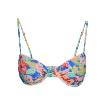 PRINCESS POLLY SARAH UNDERWIRE BIKINI TOP Bikini Women's Blue Floral