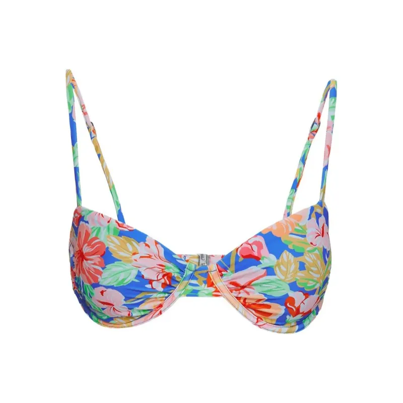 PRINCESS POLLY SARAH UNDERWIRE BIKINI TOP Bikini Women's Blue Floral-0