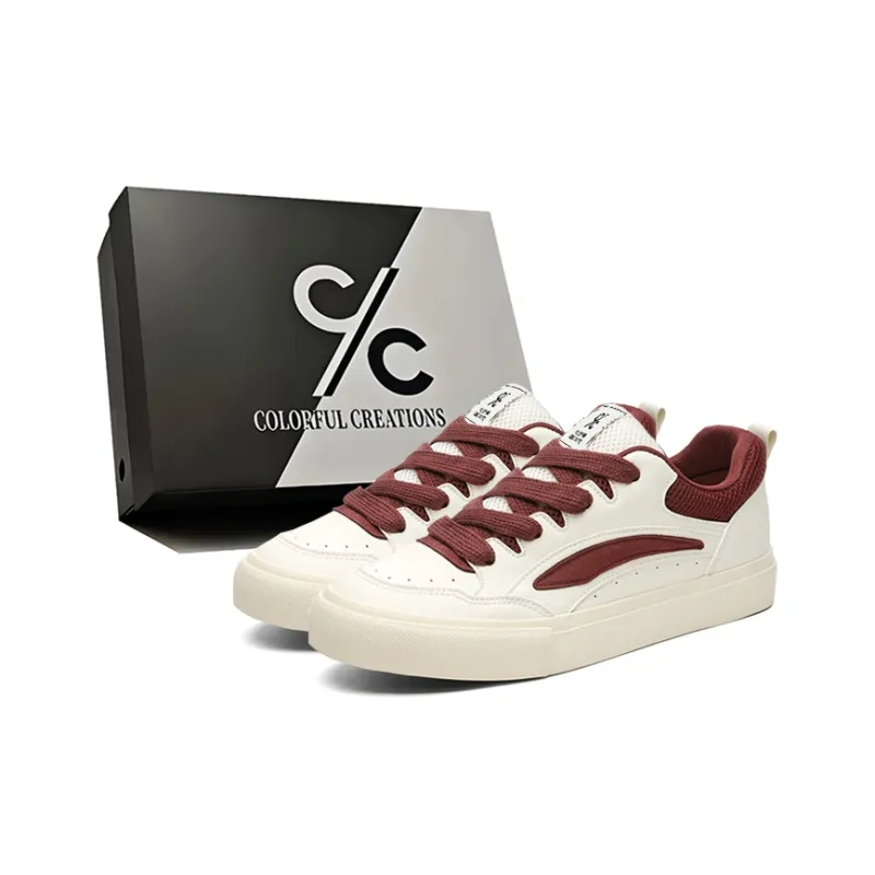 Colorful Creations Height Increasing Abrasion Resistant Breathable Slip Resistant Low Top Skateboard Shoes Men's-6