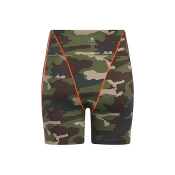 Adidas Ivy Park Bike Shorts 9 Inch Aop Camo/Solar Orange