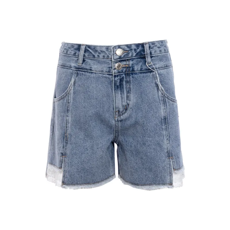 JESSYLINE Denim Shorts Women's Blue-0