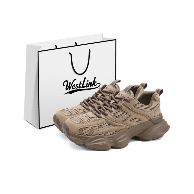 WESTLINK Breathable Height Increasing Low-Top Chunky Sneakers Women's-7