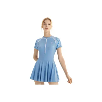 Keep Swim Dresses & Skirts Women's Blue Print Patchwork