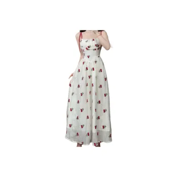 XIANSINIAO Slip Dresses Women's Apricot