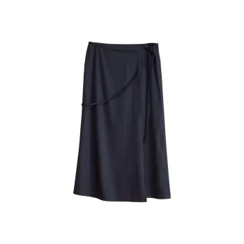 Lemaire Tailored Skirt 'Jet Black'