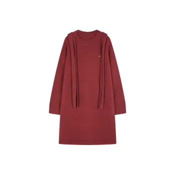 Mo Han Yi Mei Skirt Set Women's Christmas Red